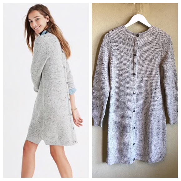 MADEWELL Button Back Sweater Dress - Picture 3 of 8